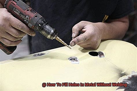 how to fill holes in sheet metal|repairing rusted metal without welding.